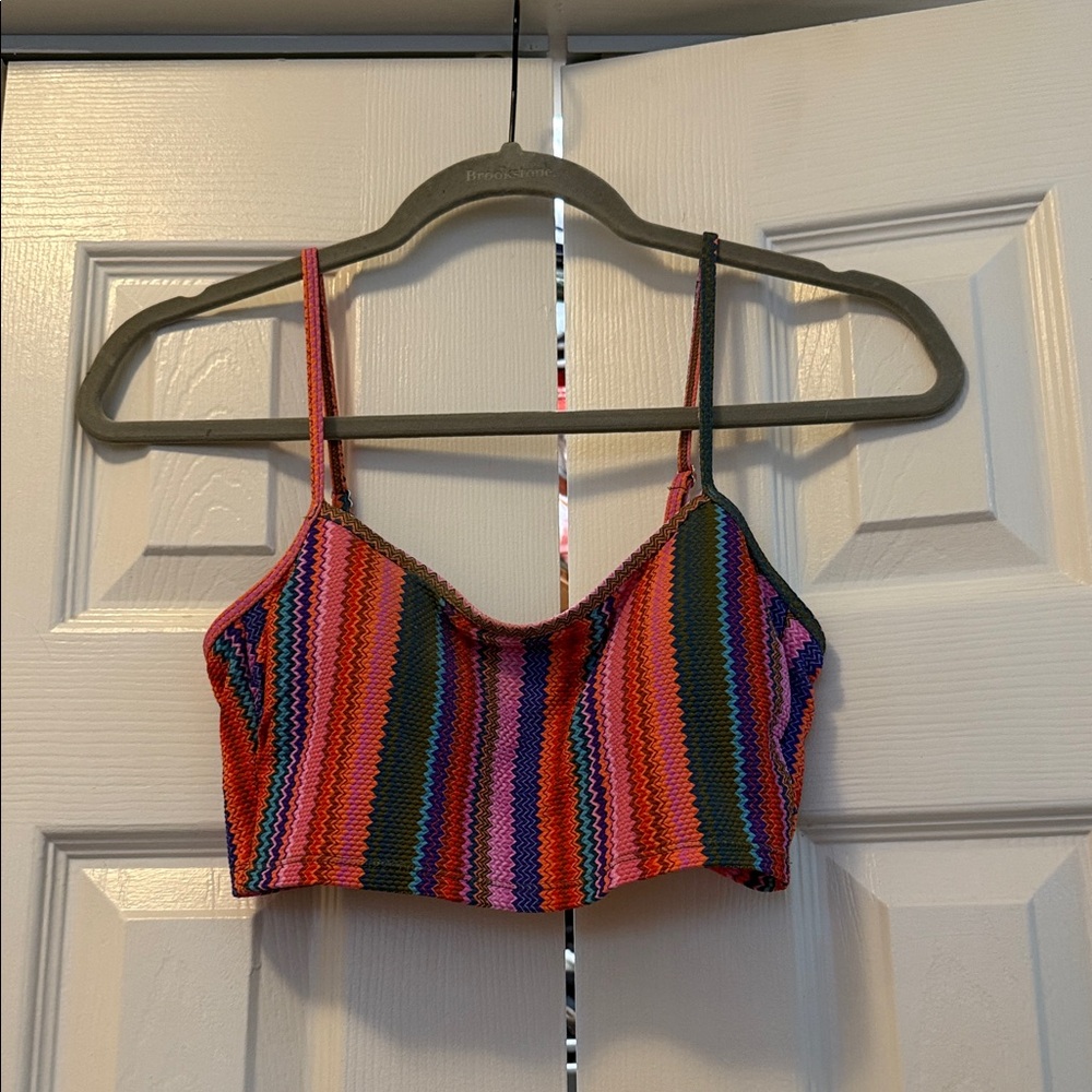 Colorful Striped Camisole Top